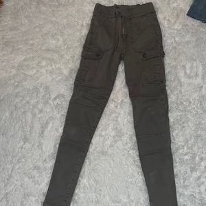 Army Green super high rise jegging